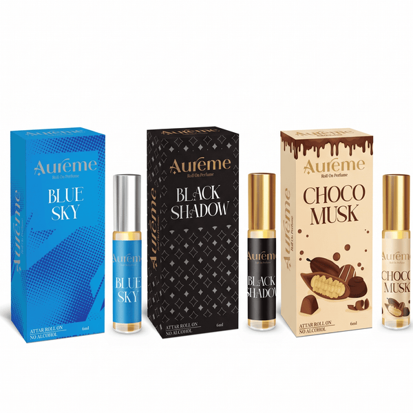 Aureme Blue sky + Black shadow + Choco musk Combo
