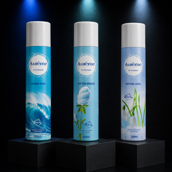 Aureme Crystal cool + Fresh cotton + Ocean aura Combo