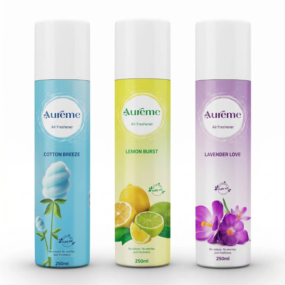 Aureme Lemon burst + Lavender love + Cotton Breeze Combo